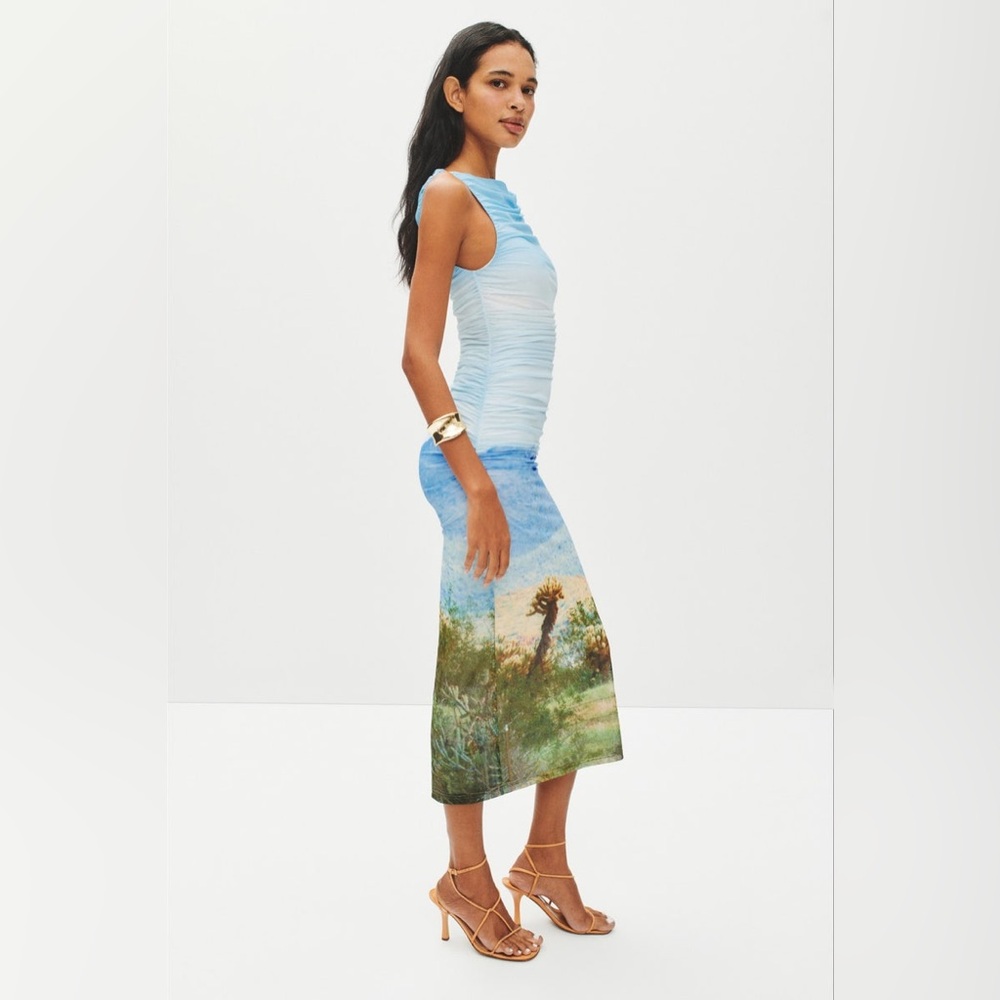Significant Other Saria Boat-Neck Midi Dress in Joshua Tree size 4 NWOT - Picture 2 of 8
